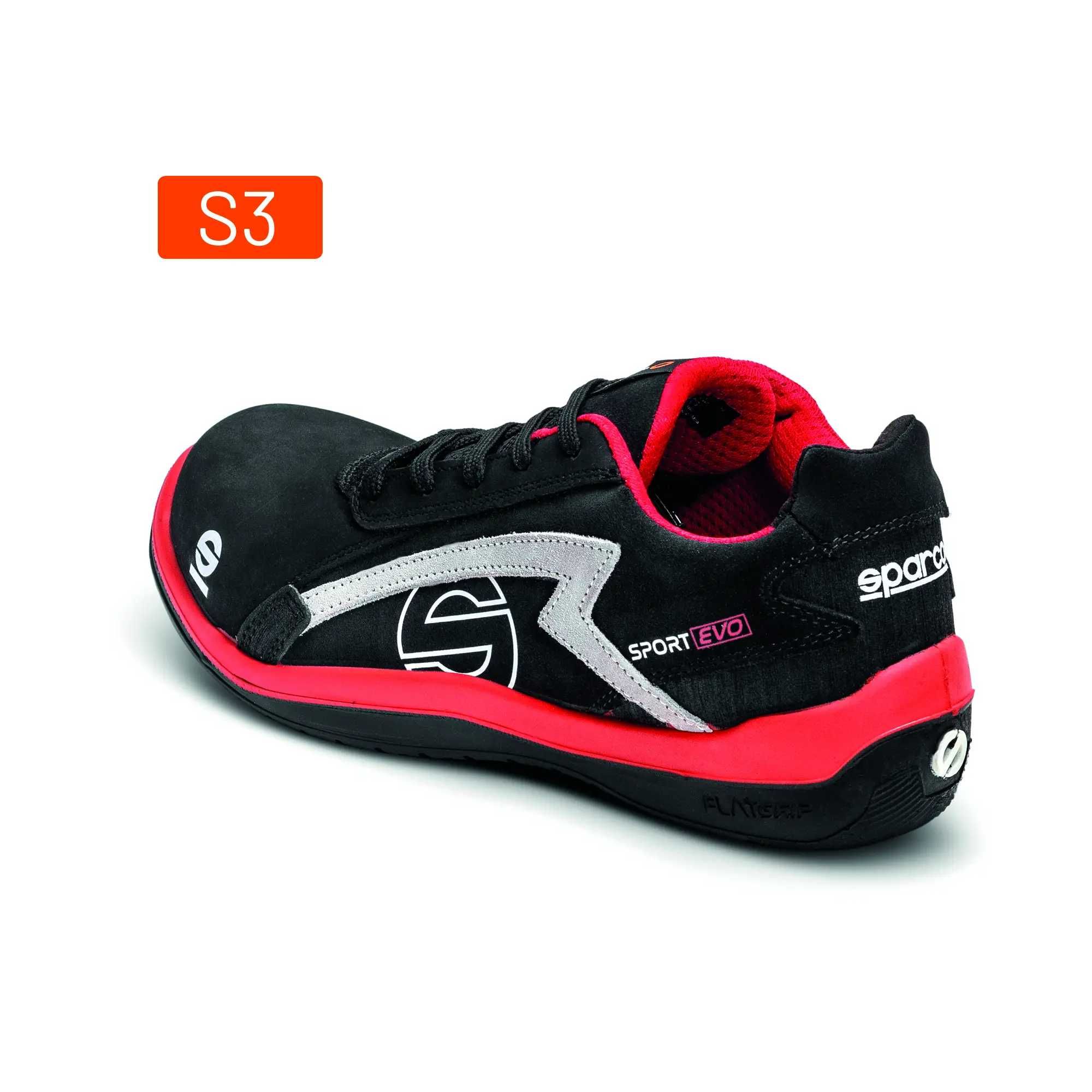 Защитни обувки SPARCO Sport Evo S3 RED/BLACK