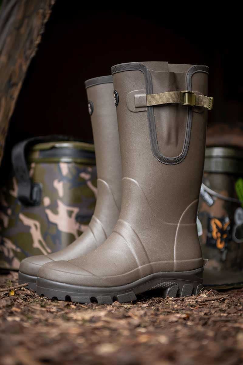 Ботуши с неопренова подплата Fox Neoprene lined CamoKhaki Rubber Boot
