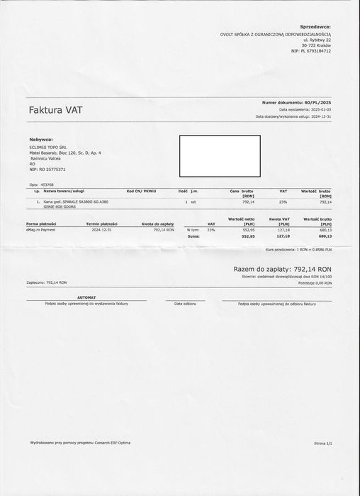 Mini pc Intel Acer XC-1780 ARC A380 Low Profile