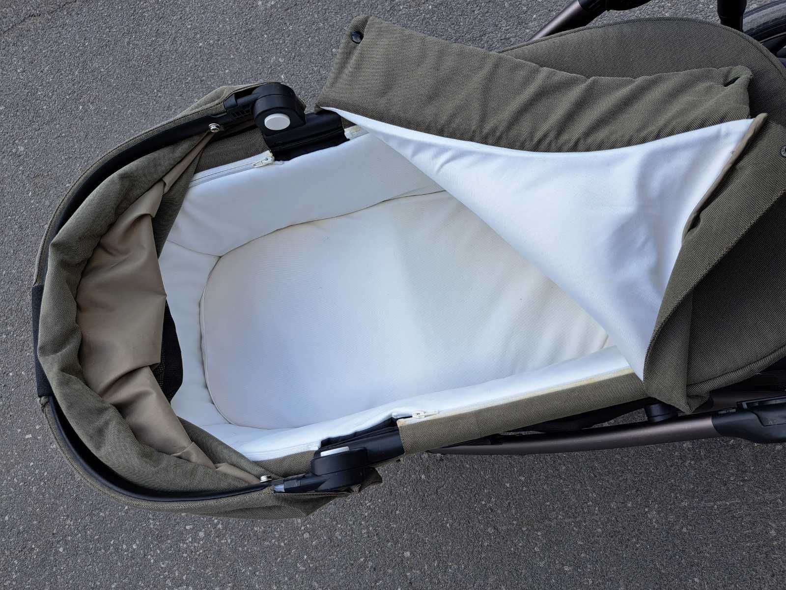 Cybex Бебешка количка Gazelle S Stone Grey + 2бр летни + 1бр зимен кош
