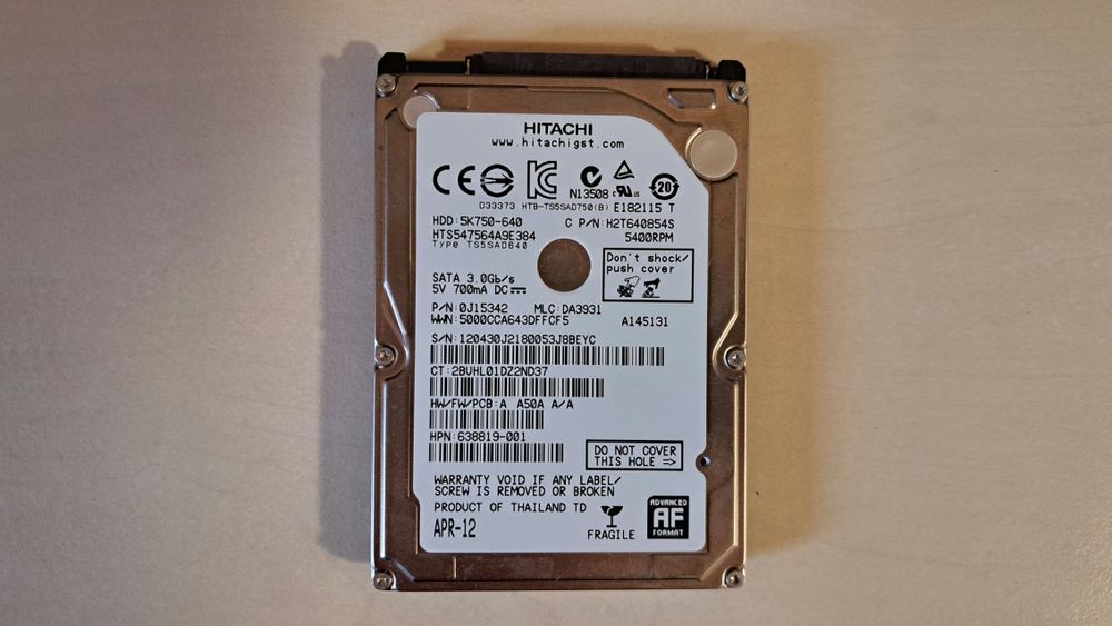 HDD Hitachi 640GB