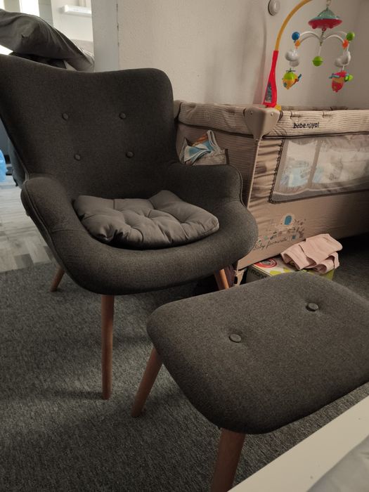 Fotoliu cu suport pentru picioare