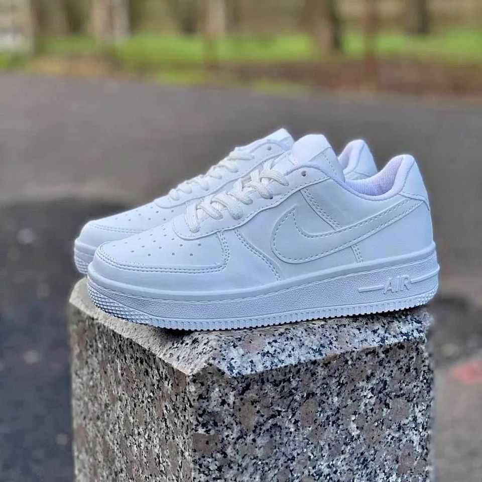 Nike Air Force One full white dama si barbati