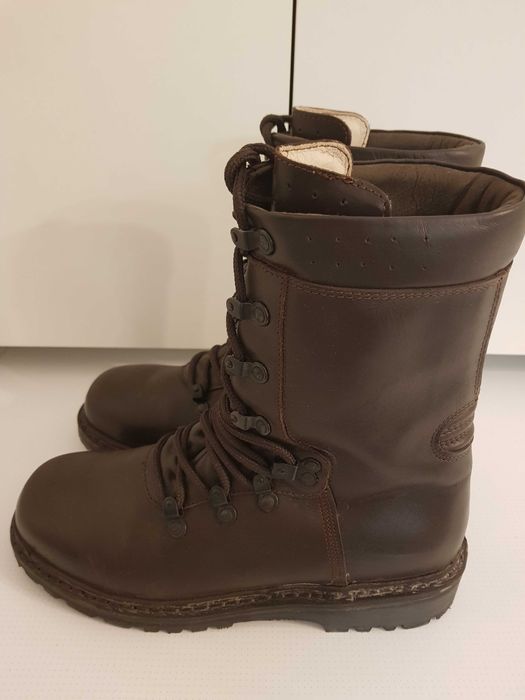 Bocanci militari combat 41,5 27 piele maro
