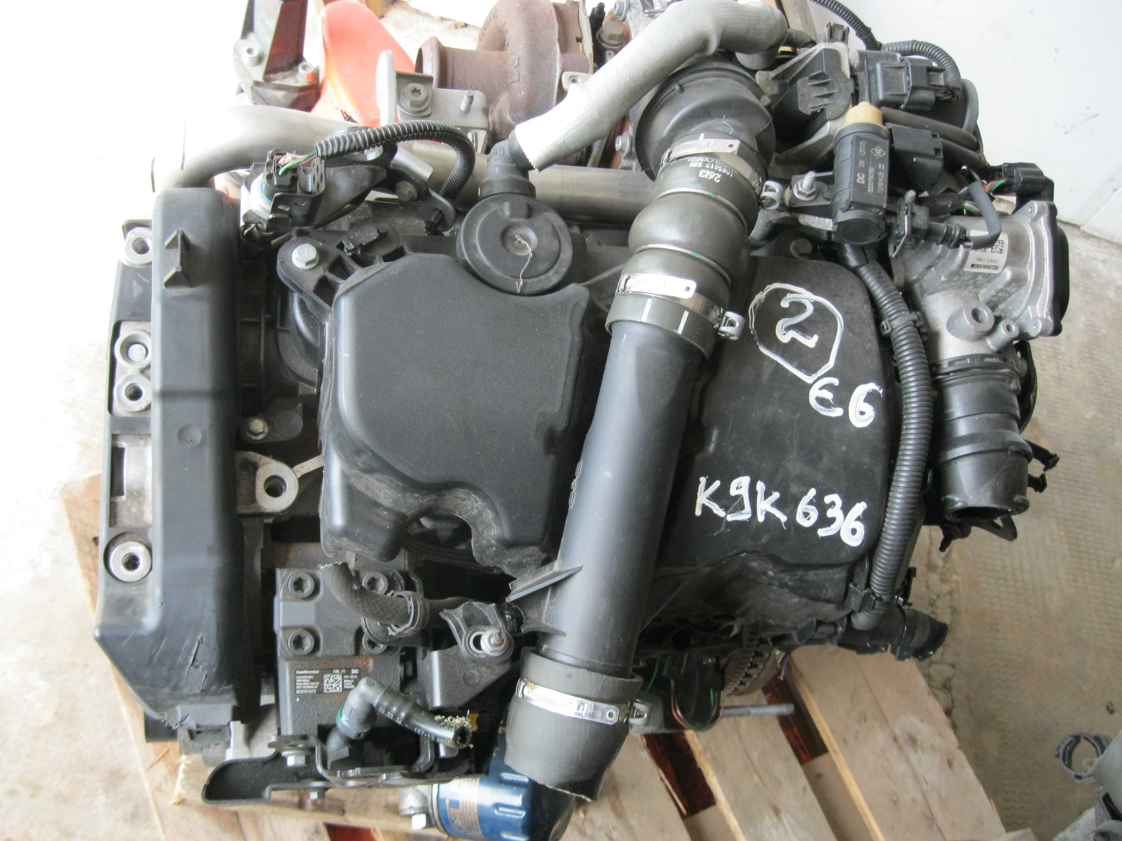 Motor 1,5DCI*K9K636*CuAnexeDUSTER/Megane110CpInjCONTINEN62000kmEu5&6Fr