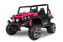 UTV electric pentru 2 copii Kinderauto Golf-Kart 210W 24V PREMIUM #Roz
