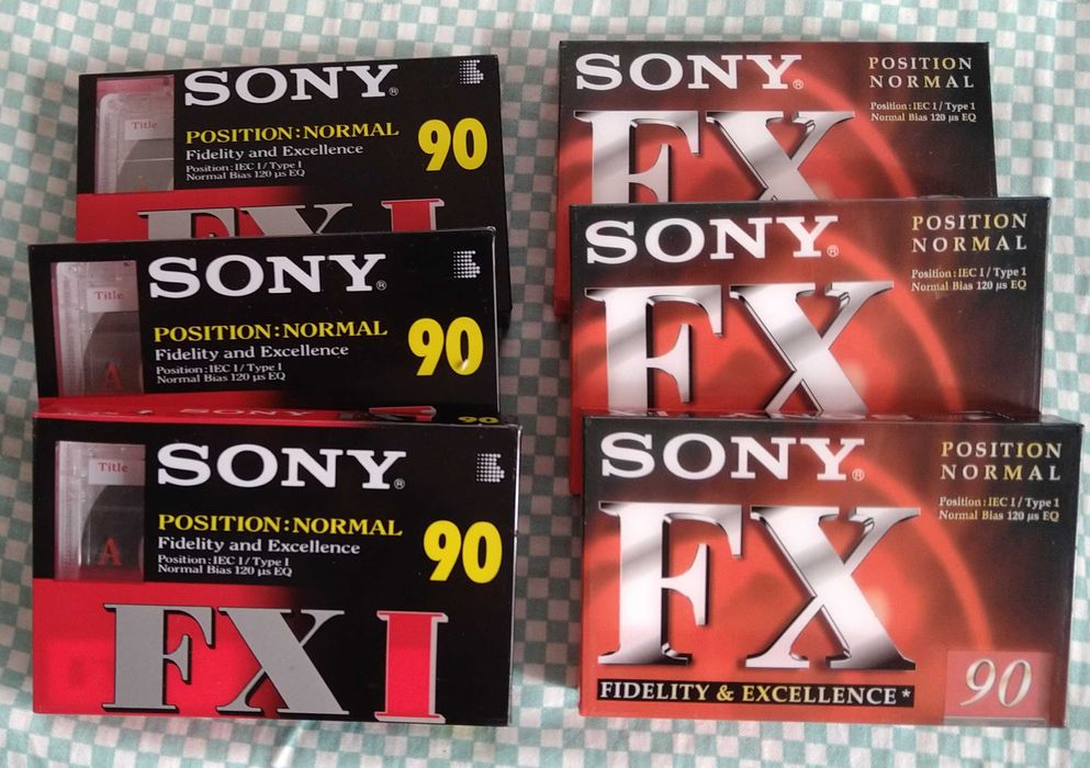 Чисто нови аудиокасети Sony HF, FX, FXI