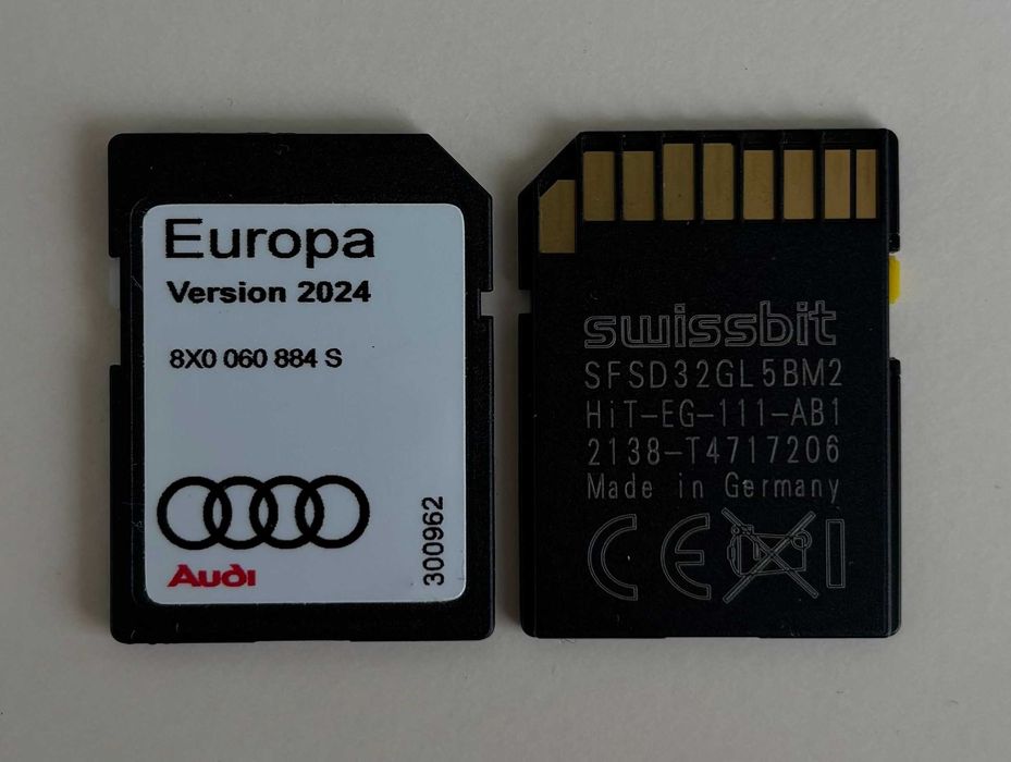 2024 Ново Audi RMC Sd Card Навигационна Сд Карта Ауди РМЦ + Turkey