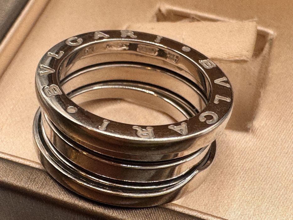 Inel B.Zero1 aur alb 18k