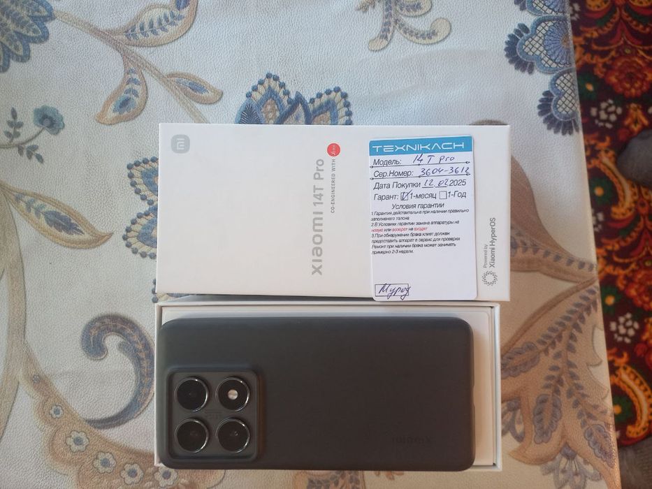 Xiomi 14T Pro 450$  9 oy ishlatdim, 12/512
