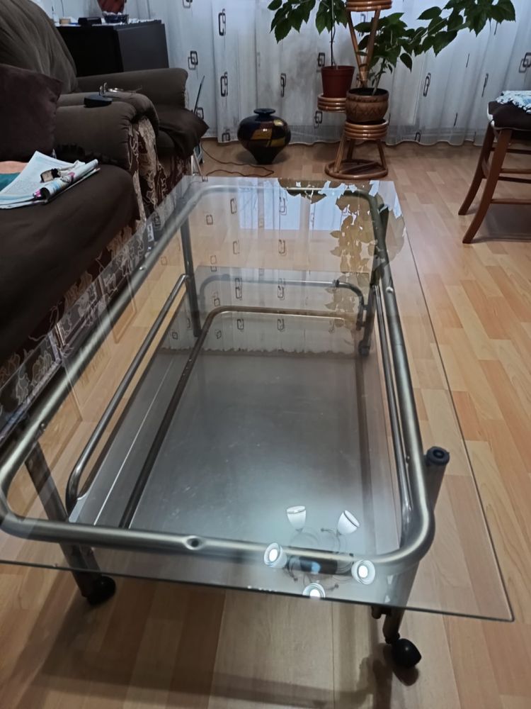 Masa din sticla 120/60/47 cm