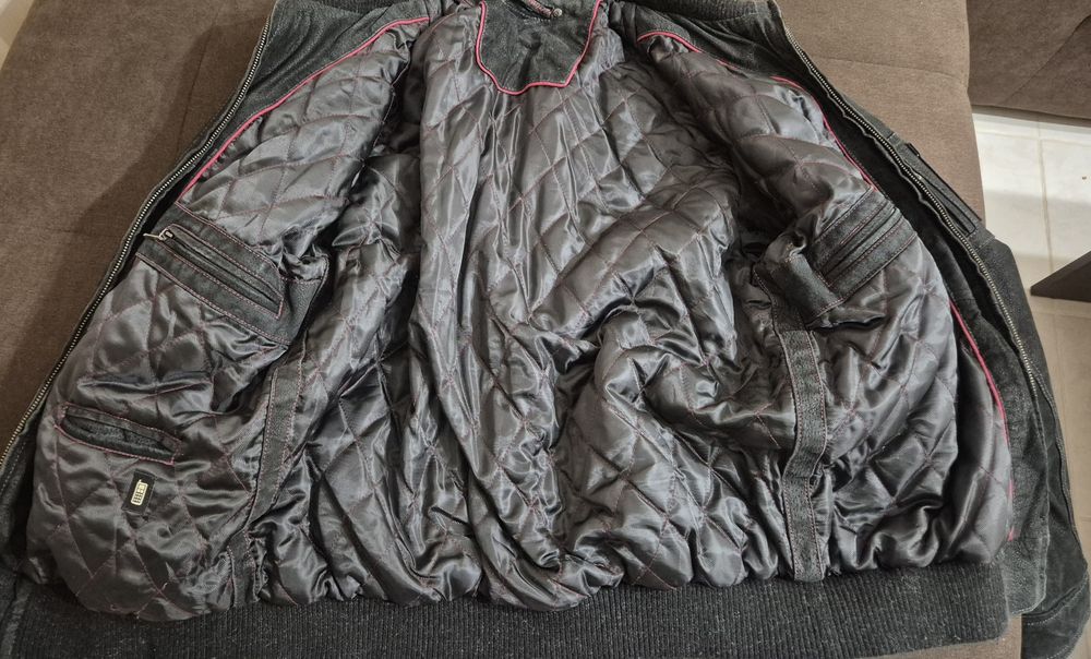 Яке кожено велур