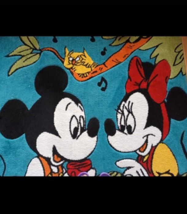 Covor pentru copii cu model Mickey & Minnie Mouse