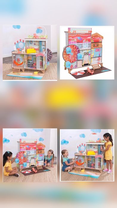 Casuta papusi lemn kid kraft