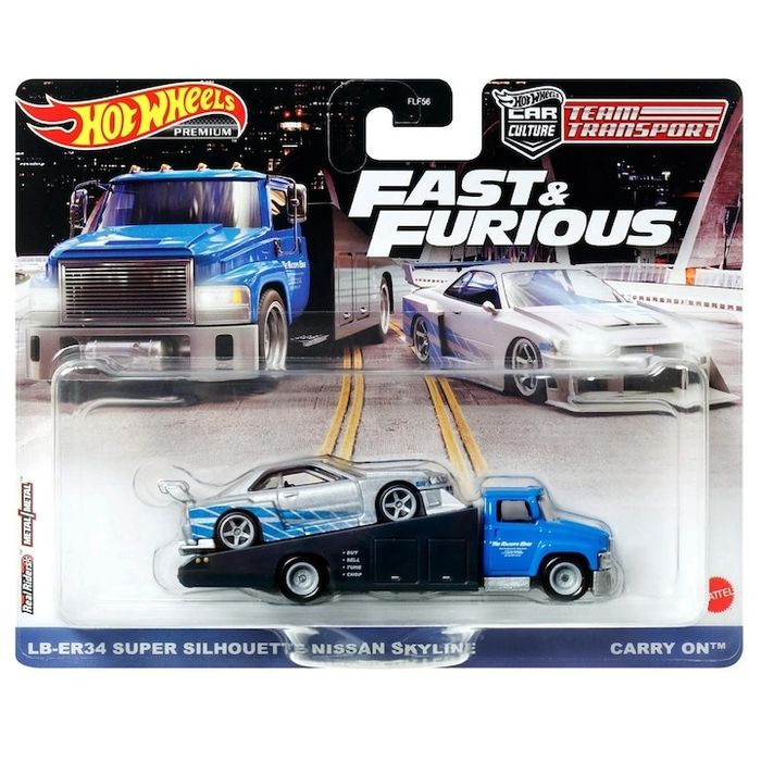 Hotwheels Fast & Furious team transport Nissan skyline
