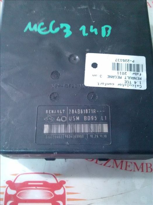 calculator confort 1.4 tce renault megane  3 an fabr. 2011