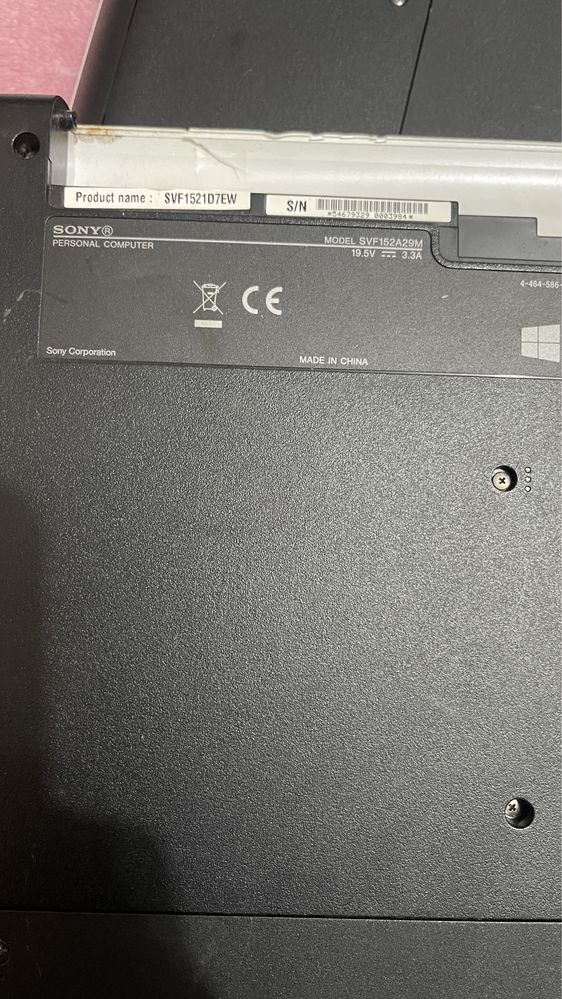 Dezmembez Laptop Sony Vaio SVF152A29M