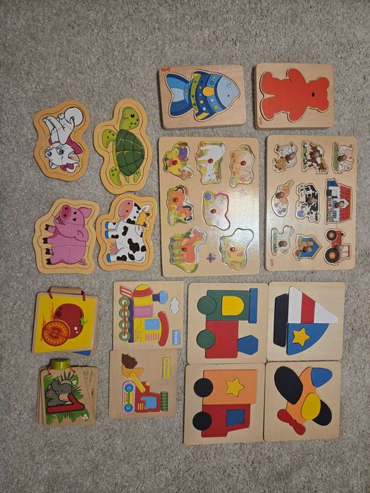 Puzzle uri educative din lemn
