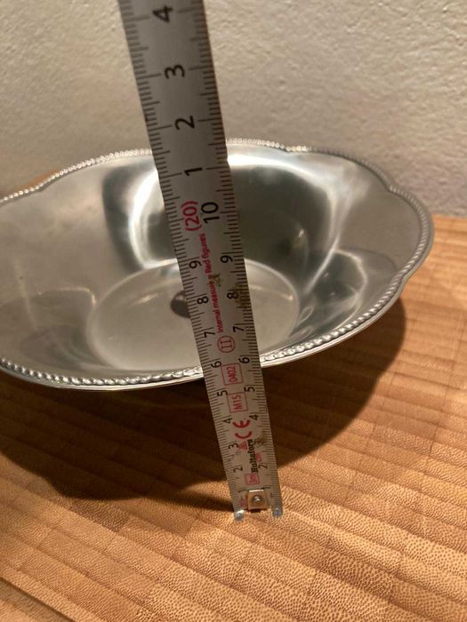 bol inox Alessi Italia din anii 1960 cu eticheta