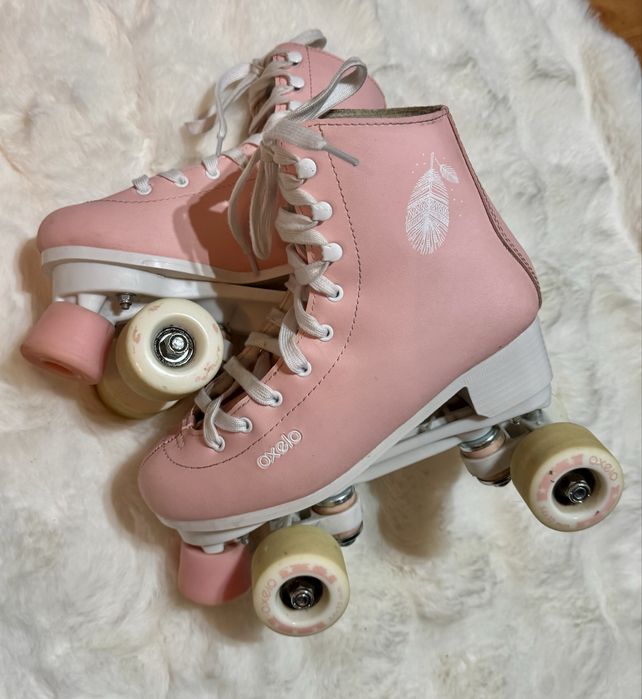 Ролкови кънки за фигурно пързаляне OXELO, QUAD 100,за деца и възрастни