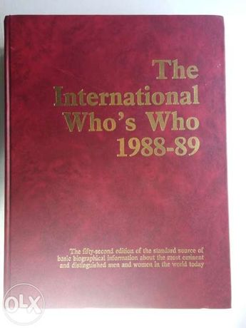 The International Who's Who 1988- 1989