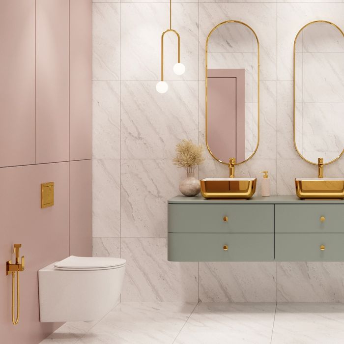 Конзолна тоалетна чиния rimless с тънък капак с плавно затваряне