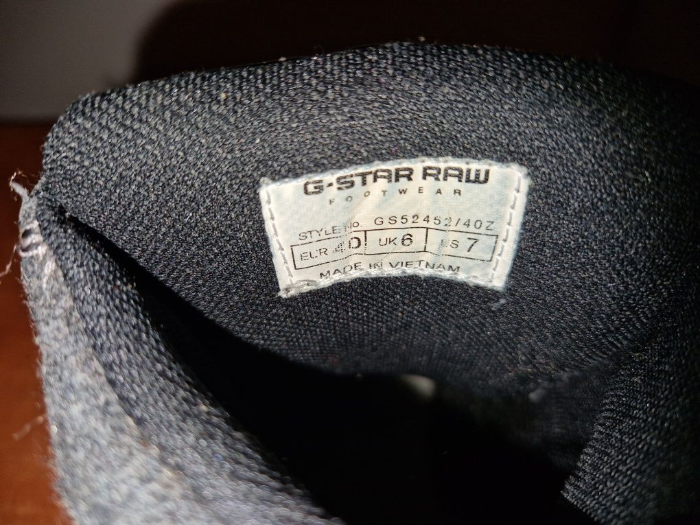 Gstar raw 40 мъжки обувки боти сникърси зимни без следи от употреба