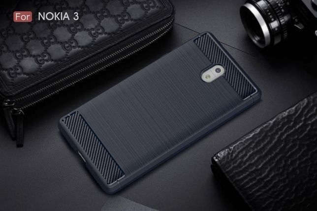 Husa Antisoc cu textura de carbon pentru Nokia 6
