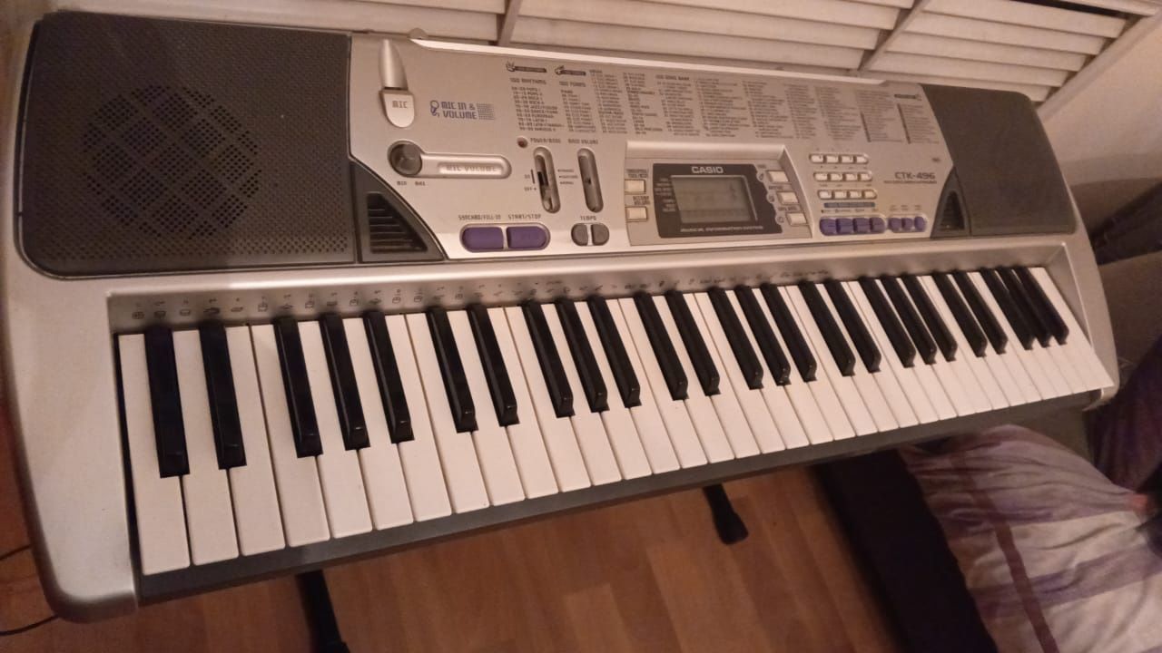 Синтезатор Casio CTK-496 + СТОЙКА