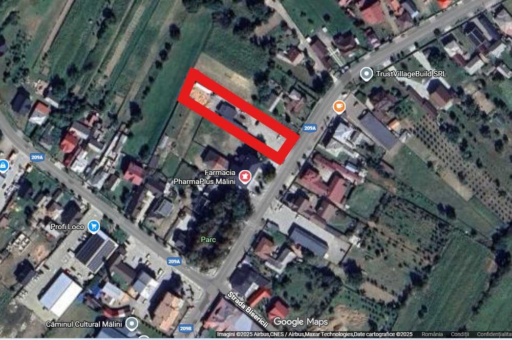 Vand Spalatorie/Vulcanizare Auto in centrul Comunei Malini