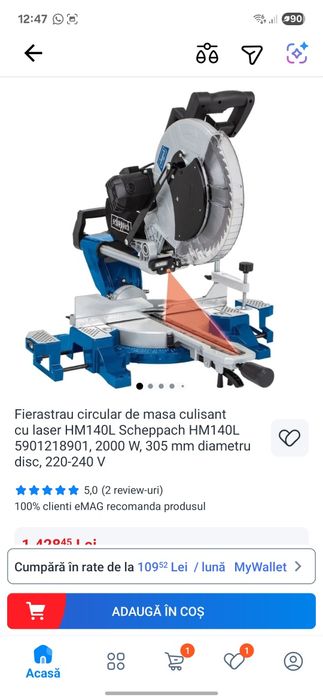 Vând 2 circulare scheppach