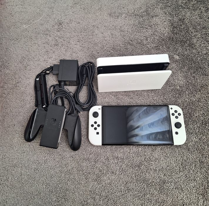 Consola Nintendo Switch Oled, Accesorii originale, folie protectie.