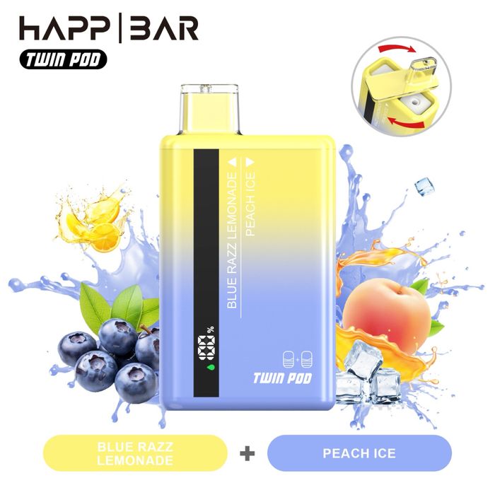 Vape happ bar 35000 puffs / 2 flavours