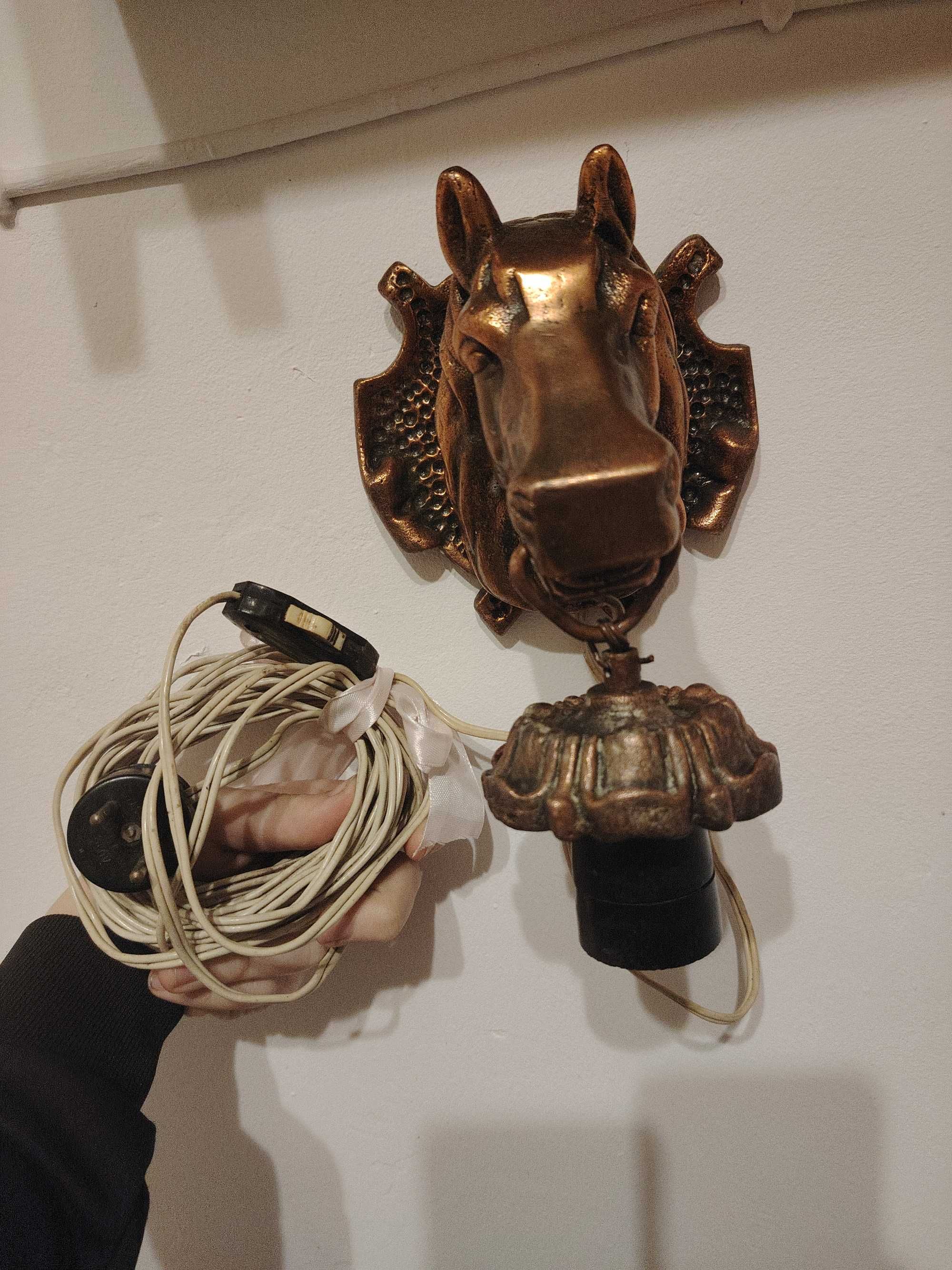 Lampă antică din cupru masiv