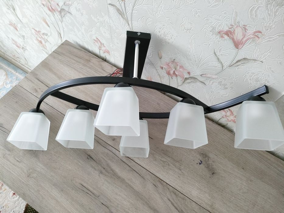 Люстра 6 рожков Люстры Светильники Новый Бу Потолочная Бесплатно Зал