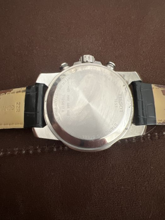 Tissot Supersport Chrono Blue Dial Black Leather