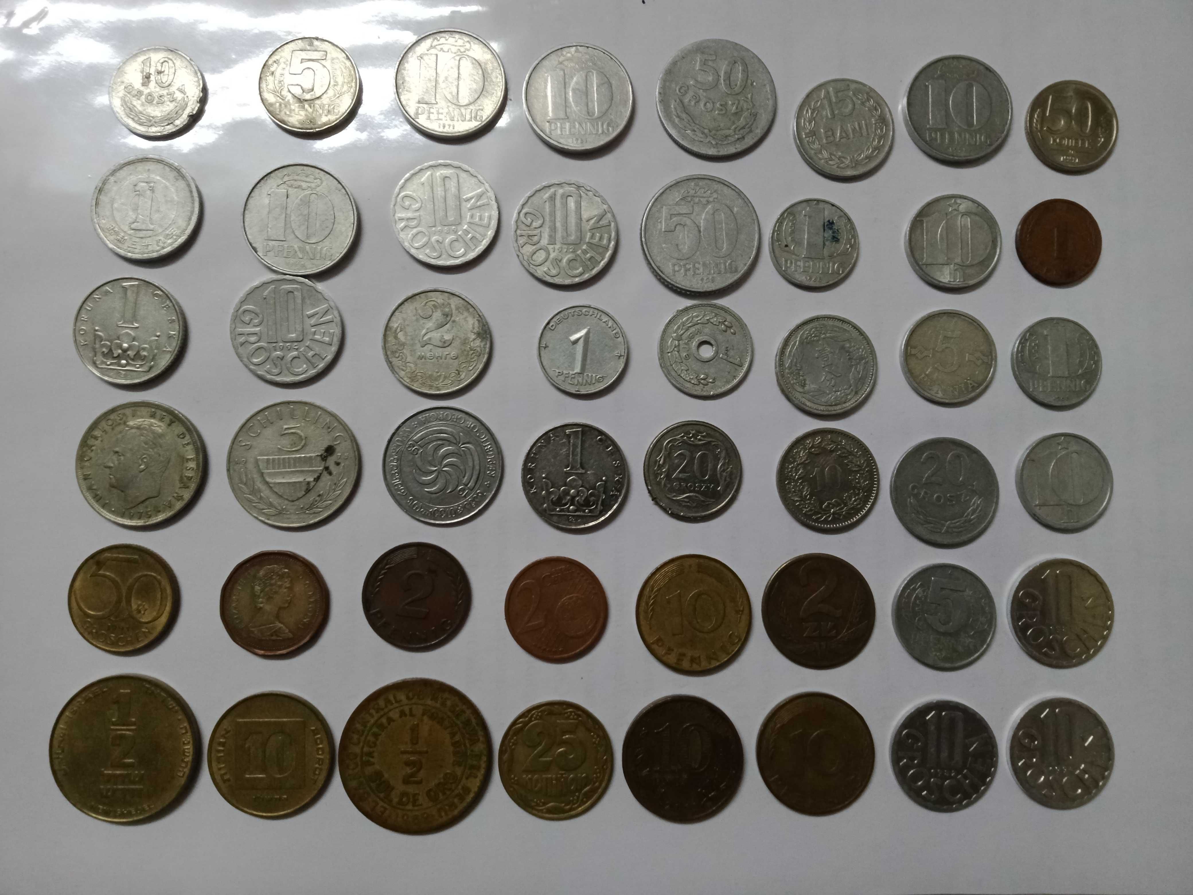 монеты разных стран 48 шт.