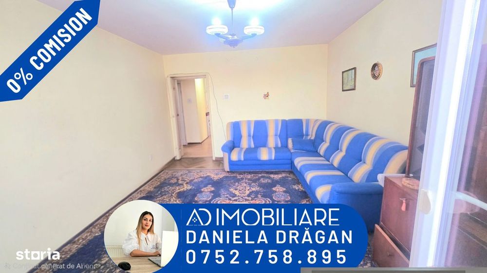 De vânzare, apartament cu 3 camere și terasă proprie, zona centrală.