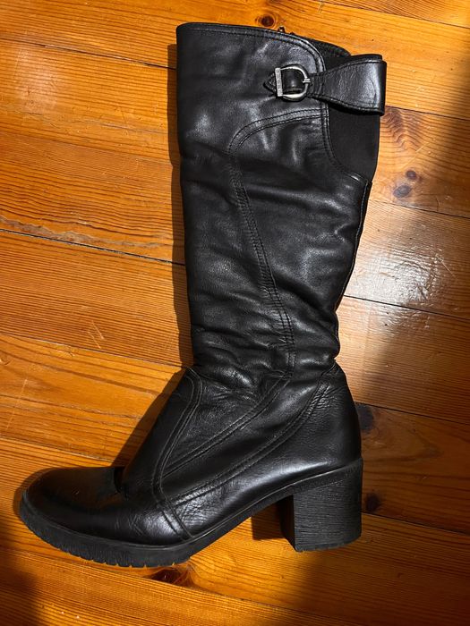 Дамски ботуши от естествена кожа