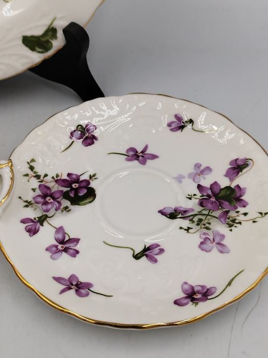 Hammersley SPODE , английски костен сет за кафе 
Victorian Violets