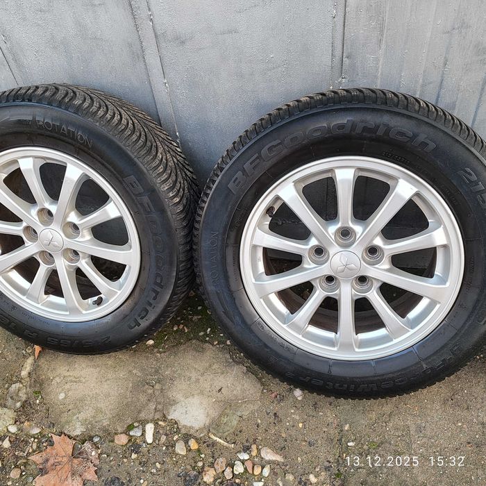 4бр 16” Ориг. Джанти MITSUBISHi s5х114,3 6,5Jx16H2.ET46 с зимни гуми