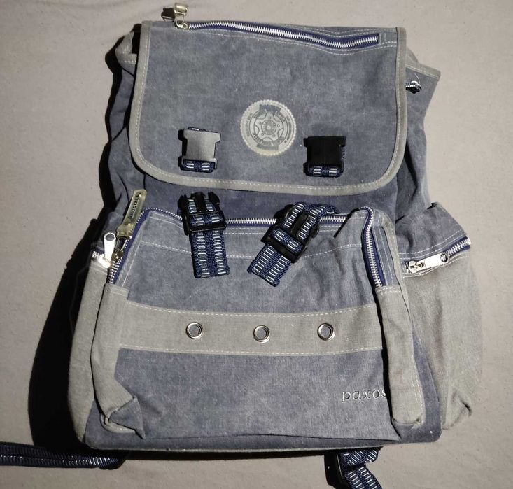 Ghiozdan/Backpack Paxos vintage police style nou cu etichete