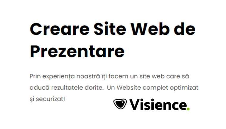 Creare Website, Website Prezentare, Magazine Online - Pret accesibil