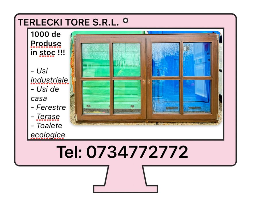 FEREASTRA CASA LEMN Germania geam termopan sprosuri set 7 B GARANTIE