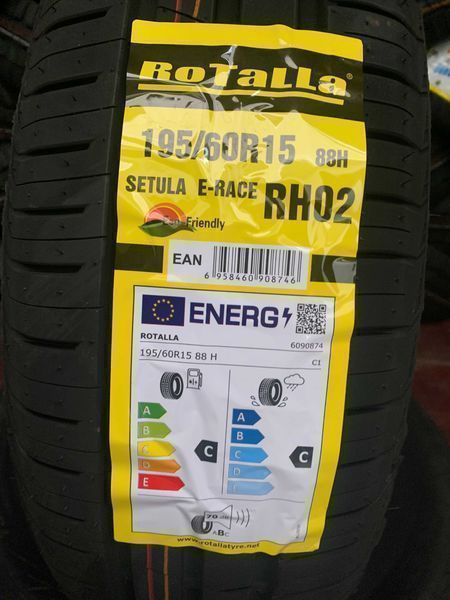 Нови летни гуми ROTALLA SETULA E-RACE RH02 195/60R15 88V НОВ DOT