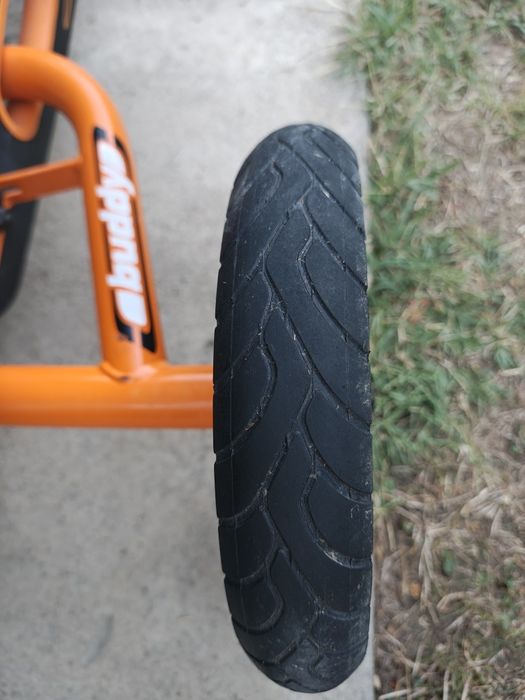 Kart cu pedale BERG Buddy Orange + remorca BERG  de la 3 la 8 ani