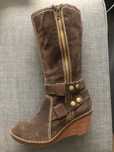 Cizme piele intoarsa Clarks