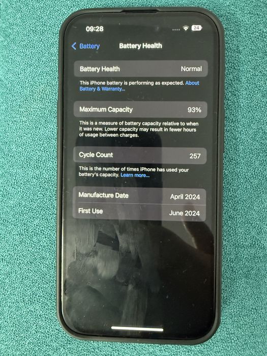 Iphone 15 black 128gb