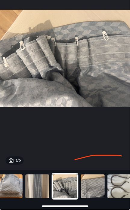 Draperie  gri azur NOU