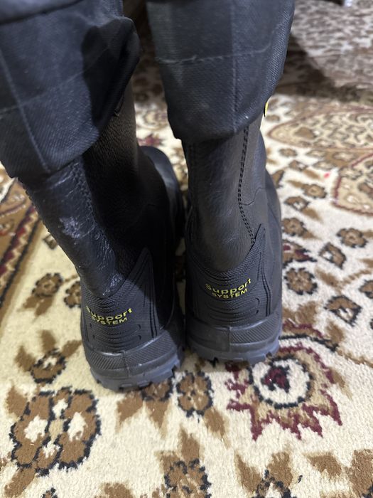 строительные сапоги кожанные